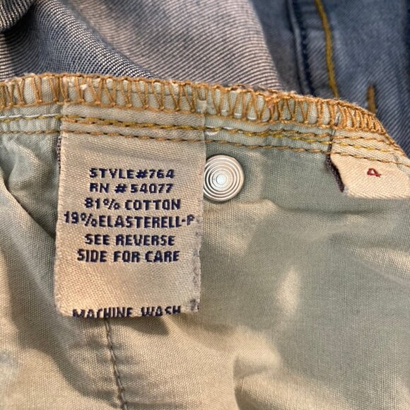 Cabi Jeans Capris Denim Mid-Rise Cotton Blend Stretch 5 Pockets Blue SZ 4 - Picture 8 of 9